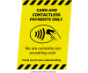 Contactless payment strut back notice
