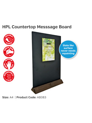 HPL Countertop Chalkboard Message Board
