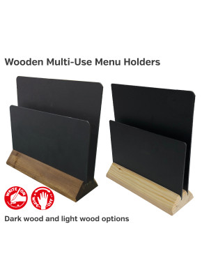 Wooden Multi-Use Menu Holders