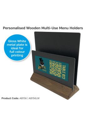 Personalised Wooden Multi-Use Menu Holders
