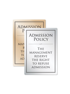 Admission Policy Notice