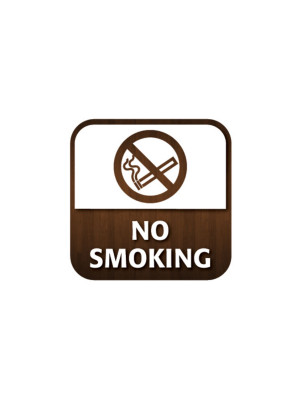 No Smoking Window Sticker - CA006