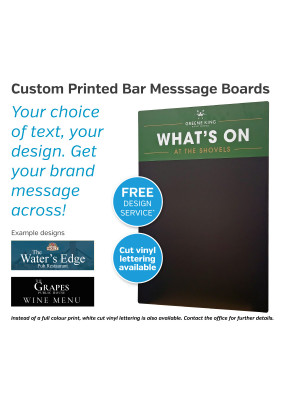 Custom Printed Bar Message Boards