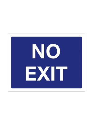 No Exit Exterior Notice - Mount Options