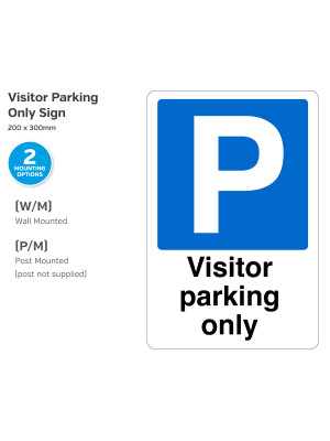 Visitor Parking Only Notice