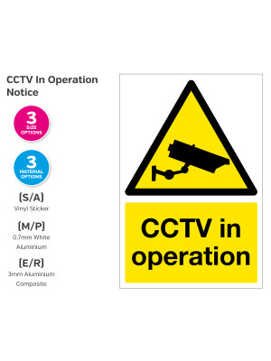 CCTV in Operation Notice