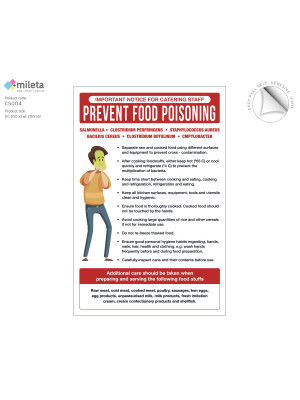 How to Prevent Food Poisoning staff guidance notice