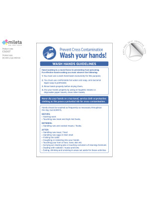 Prevent Cross Contamination - Wash your Hands