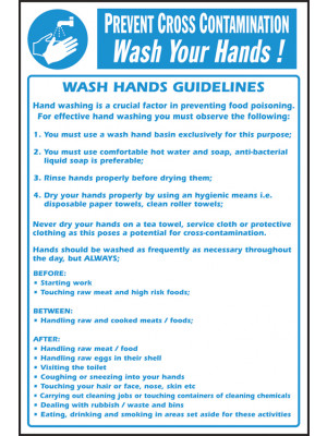 Prevent Cross Contamination - Wash your Hands - CS007 
