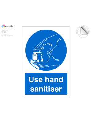 Use Hand Sanitiser - Vinyl Sticker