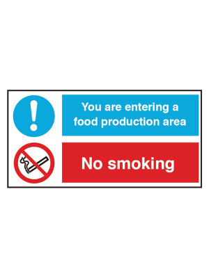 CS139 - Food Production Area / No Smoking Notice