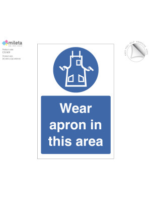 Wear Apron in this Area Notice