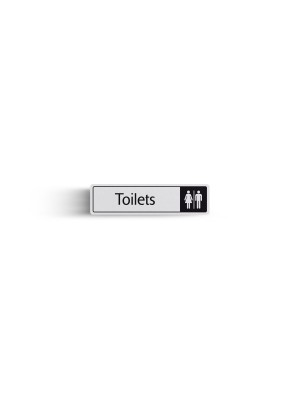 DM006 - Toilets Symbol with Text Door Sign