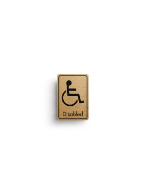 DM024 - Disabled  Symbol with Text Door Sign