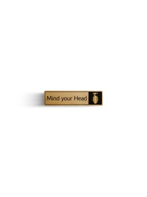 DM038 - Mind Your Head with Symbol Door Sign