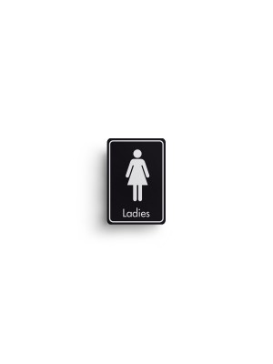 DM102 - Ladies Symbol with Text Door Sign