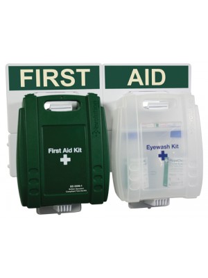 British Standard Compliant Catering First Aid Kit & Eye Wash Point Kits