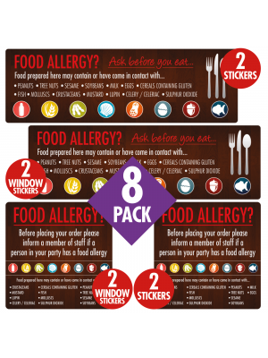 Food Allergen Awareness Catering Sign Pack - FAN005