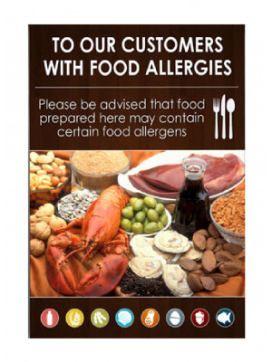 Food Allergies Customer Notice