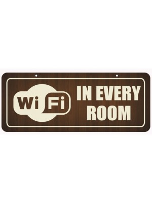 WIFI in Every Room Window Hanging Notice - GS005
