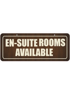 En-Suite Rooms Available Window Hanging Notice - GS006