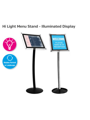 Hi-Light Menu Stand - Illuminated