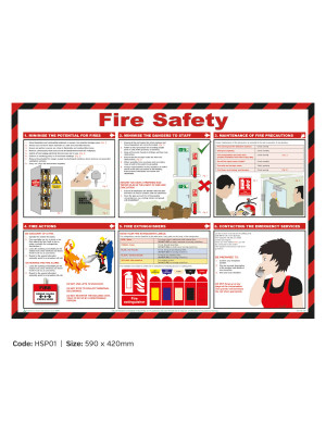 Fire Safety Poster - HSP01