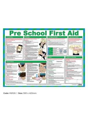 HSP26 - Pre School First Aid Poster