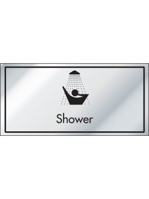 Shower Information Door Sign - ID007