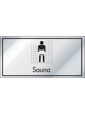 Sauna Information Door Sign - ID008