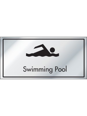 Swimming Pool Information Door Sign - ID009