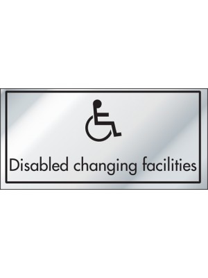 Disabled Changing Facilities Information Door Sign - ID010