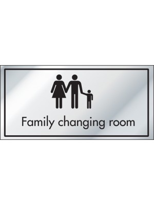 Family Changing Room Information Door Sign - ID011