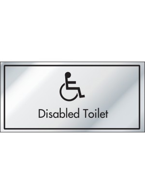Disabled Toilet Information Door Sign - ID012