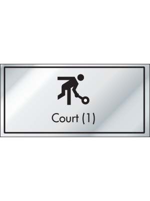Court 1 Information Door Sign - ID016