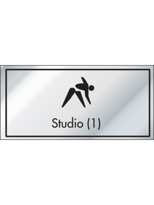 Studio 1 Information Door Sign - ID018