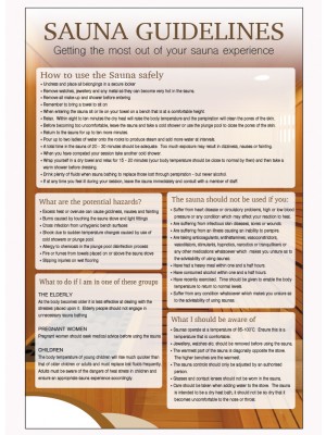 Sauna Guidelines Notice - LP006