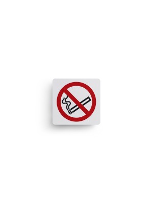 No Smoking Text & Symbol Sign