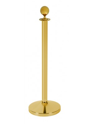 Gold Rope Barrier Pole - RBS004