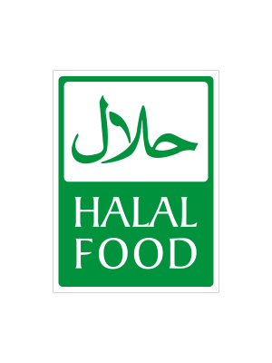 Halal Food Notices - Material Options