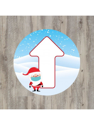 SD347_SD348 Christmas themed one way system arrow floor graphic