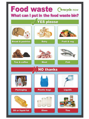 Food Waste Recycling Bin Sign - SE030
