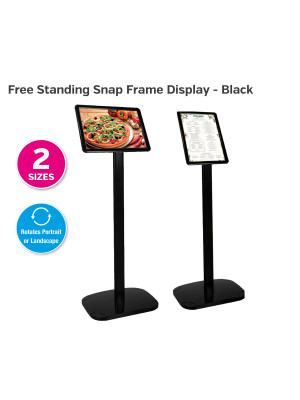 Free Standing Snap Frame Display - Black
