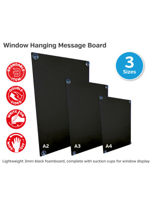 Window Message Blackboard with Suction Cups