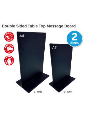 Double Sided Table Message Blackboard