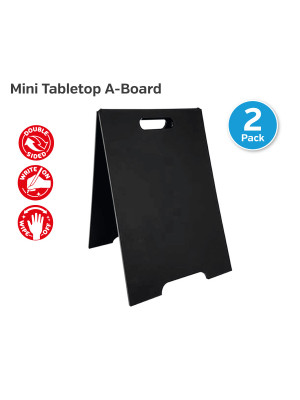 Mini A-Board Tabletop counter top tent message board. Pack of 2