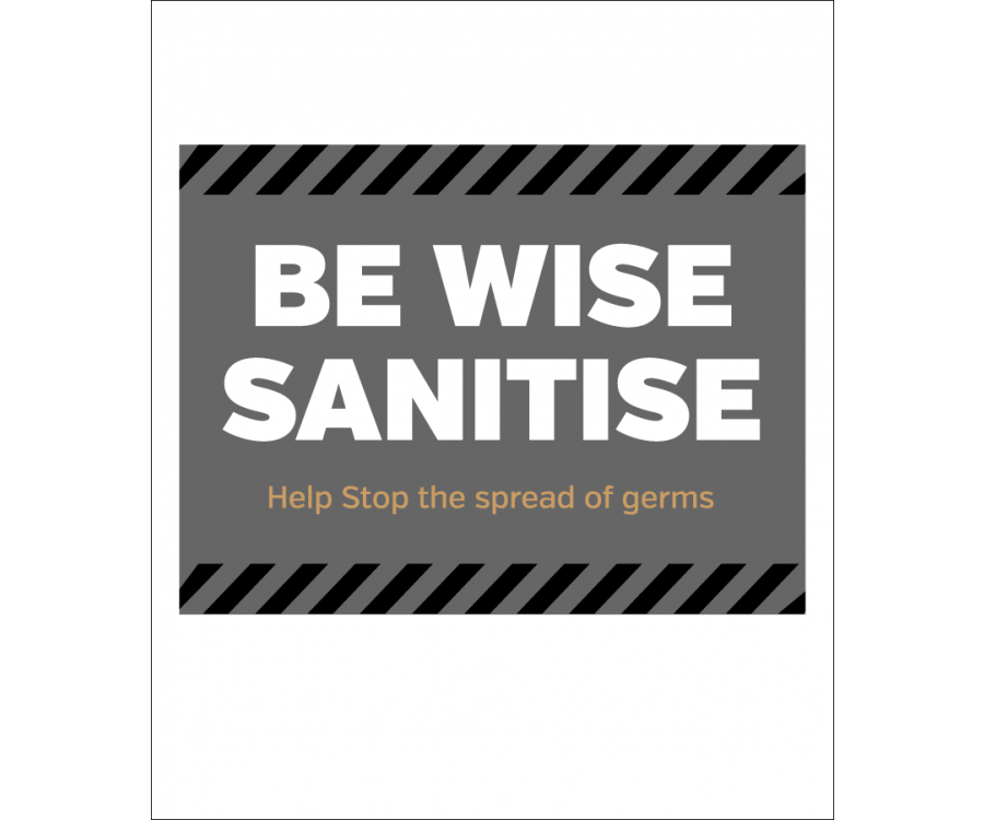 Be Wise Santise floor graphic - SD204