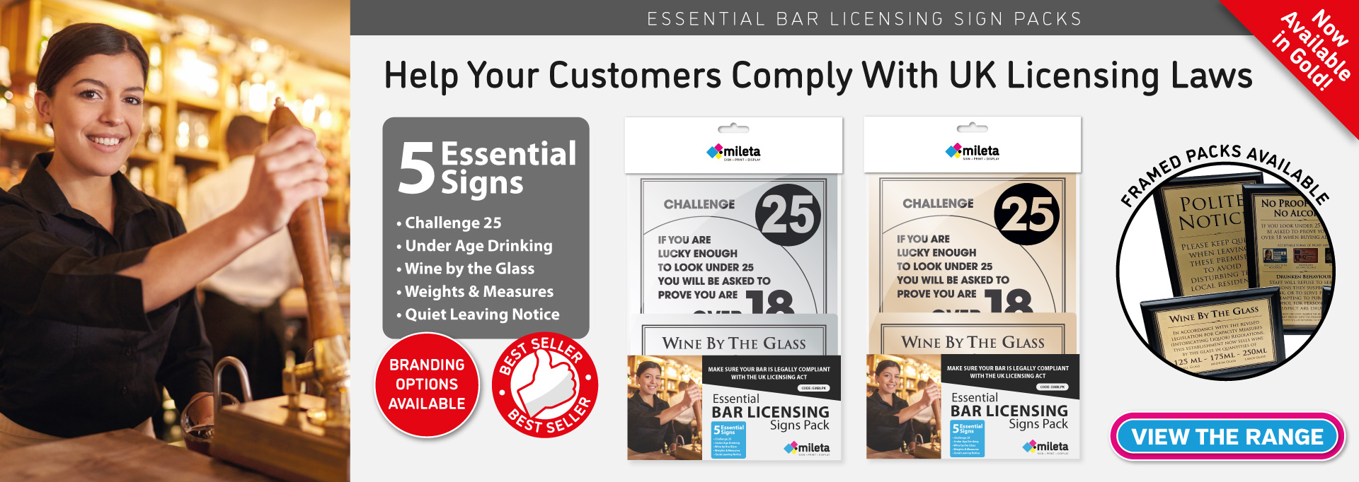 Essential Bar Licensing Sign Packs