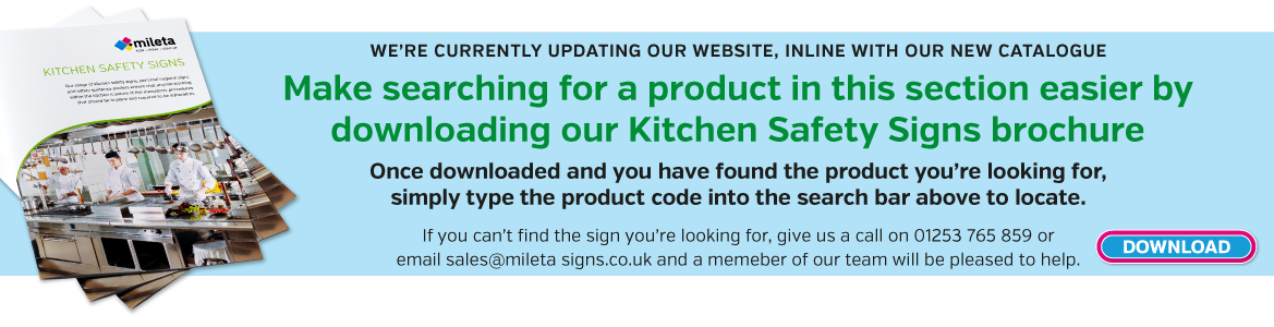 Kitchen Safety Signs Catalogue