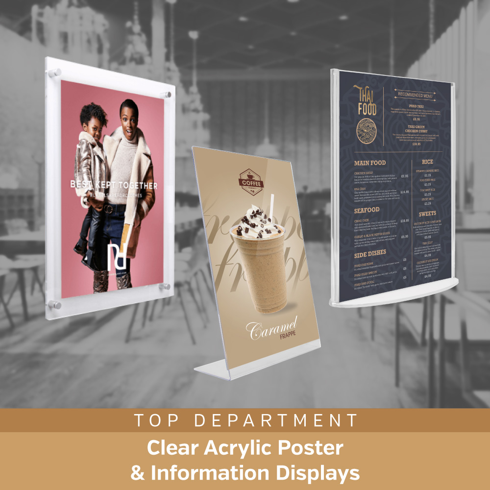 Acrylic Poster & Information Displays